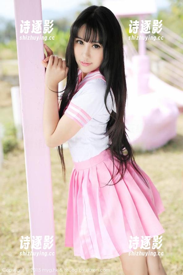 MyGirl美媛馆 - 小夕juju的在线写真，妹妹的神奇变身，让人心里发毛。